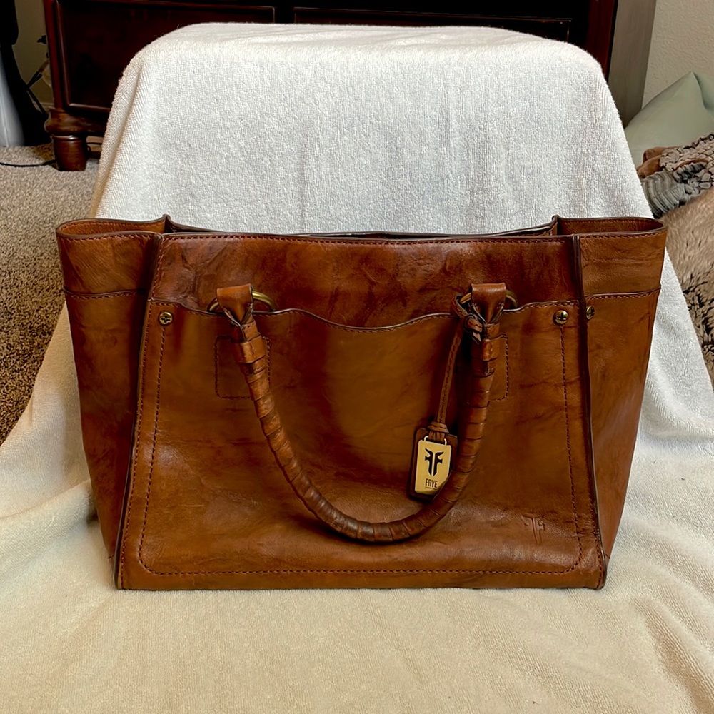 Frye leather carry all purse